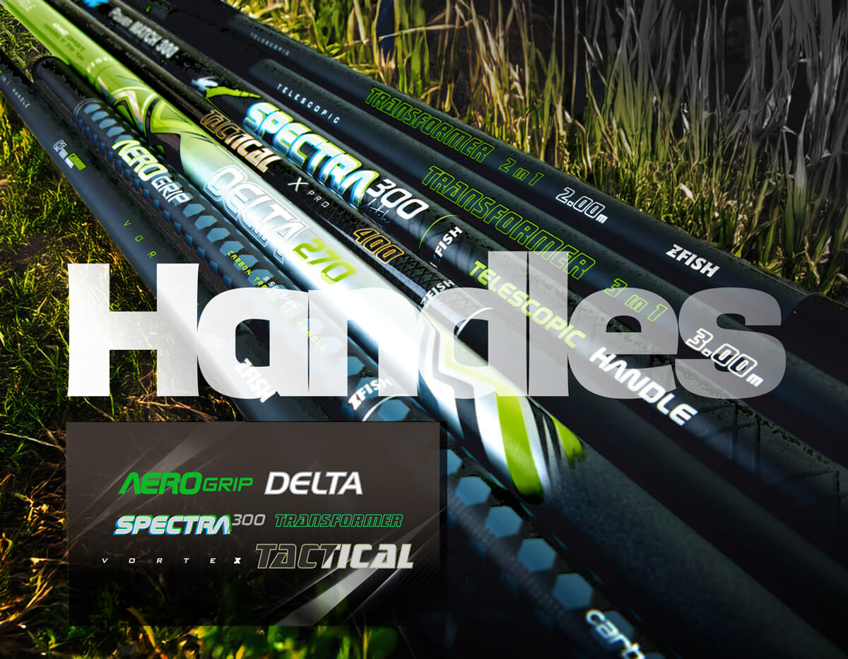 ZFISH Aero Grip kelioninė graibšto rankena 2.70m