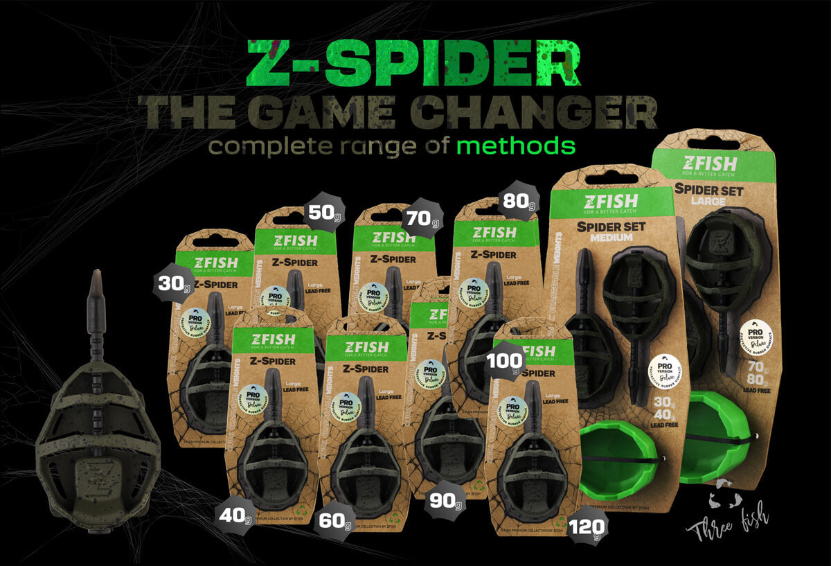 ZFish Method Feeder Spider Medium rinkinys 30,40g + forma