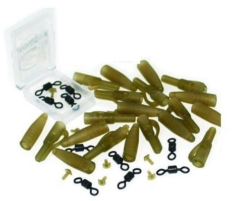 Svarelio laikikliai Extra Carp Lead clip set - Skaidri ruda