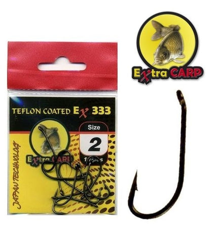 Extra Carp tefloniniai kabliukai serija Ex 333