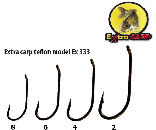 Extra Carp tefloniniai kabliukai serija Ex 333