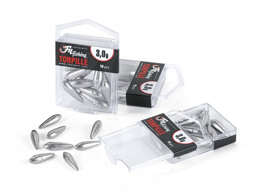 FilFishing Torpila torpedos formos svareliai, 10 vnt. rinkinys
