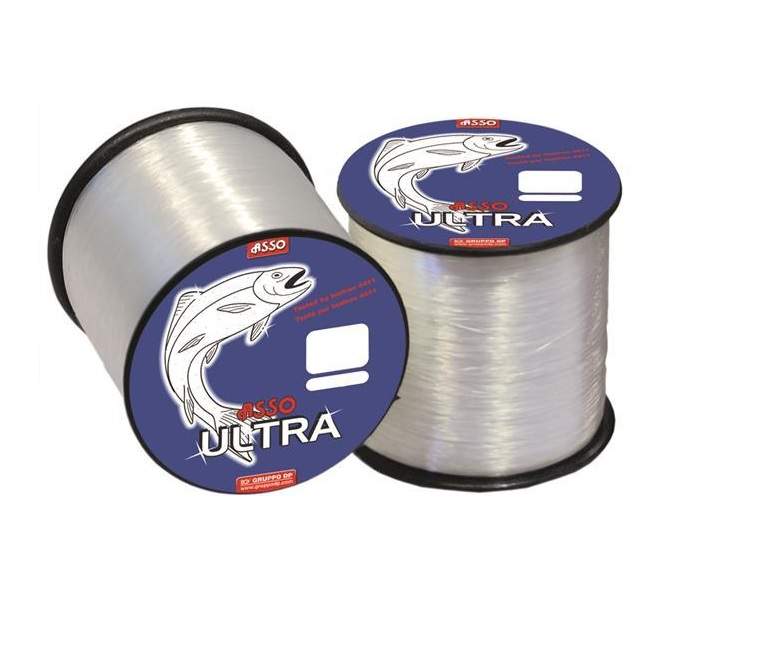 Karpinis valas Asso Ultra Line 1000m ritė skaidriame pakuotės dizaine