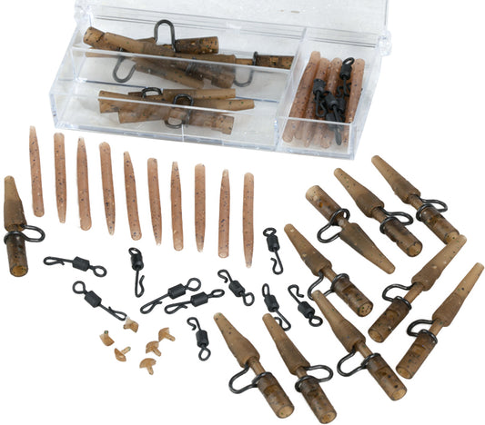 Svarelio laikikliai EXC Camou Heavy Lead Clip Box