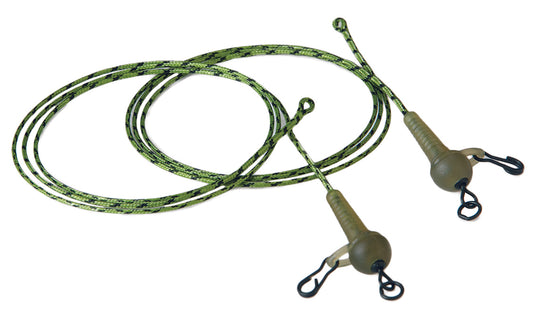Pavadėlis EXC Lead Core System With Safety Sleeves