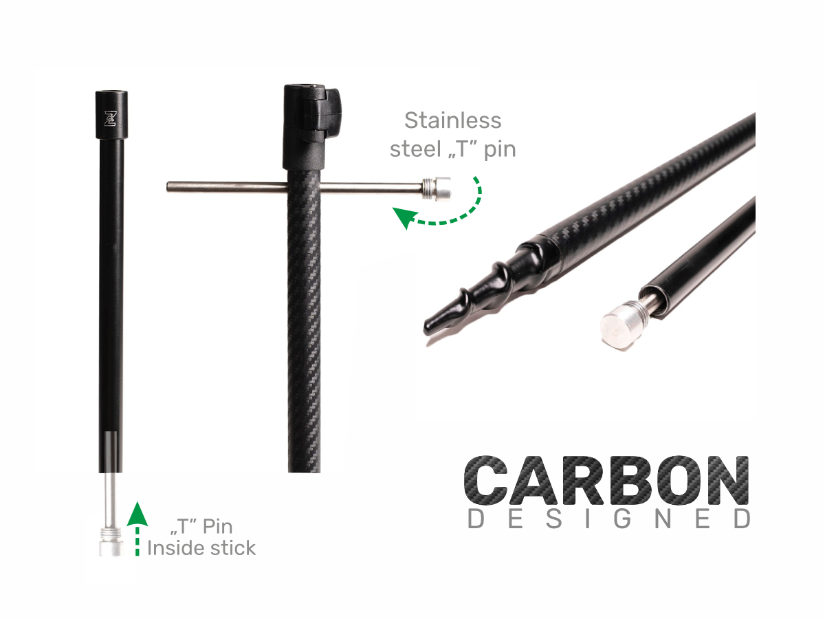 Kuoliukas ZFISH Carbon Drill Bankstick