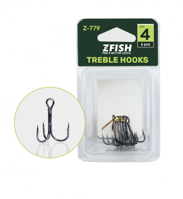 Trišakiai kabliukai Zfish Triple hooks Z-779
