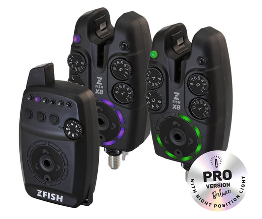 ZFISH Zx8 PRO kibimo signalizatorių rinkinys 2+1