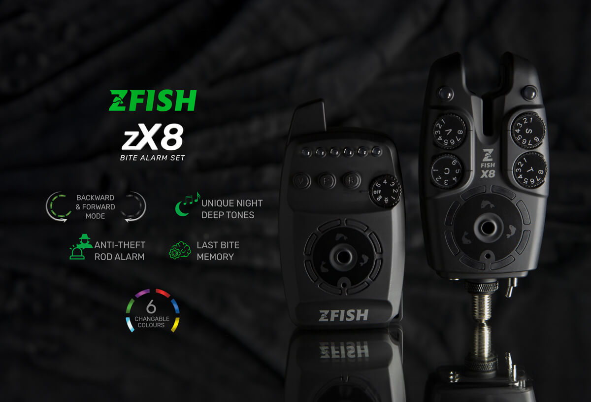 ZFISH kibimo signalizatorių rinkinys Zx8 PRO 3+1