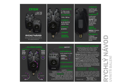 Zfish kibimo signalizatorių rinkinys Zx8 PRO 4+1