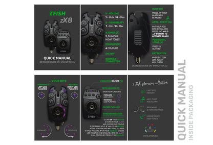 Zfish kibimo signalizatorių rinkinys Zx8 PRO 4+1