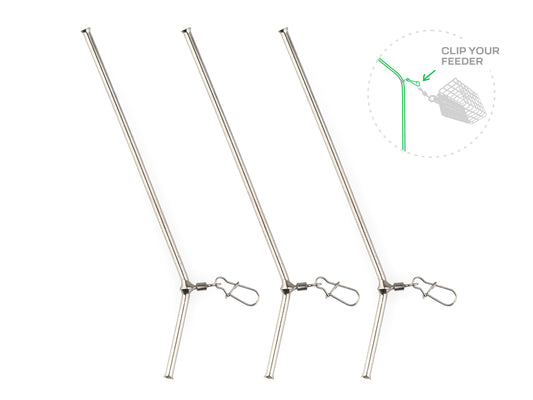 ZFISH fiderio anti tangle vamzdelis su karabinu, 3 vnt rinkinys