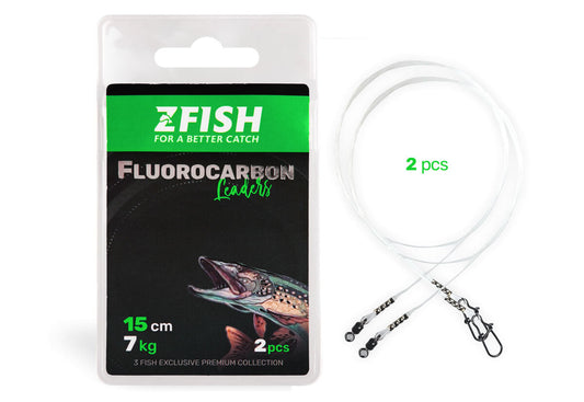 ZFISH fluorokarbono pavadėliai - 2 vnt