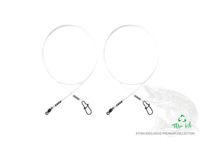 ZFISH fluorokarbono pavadėliai - 2 vnt