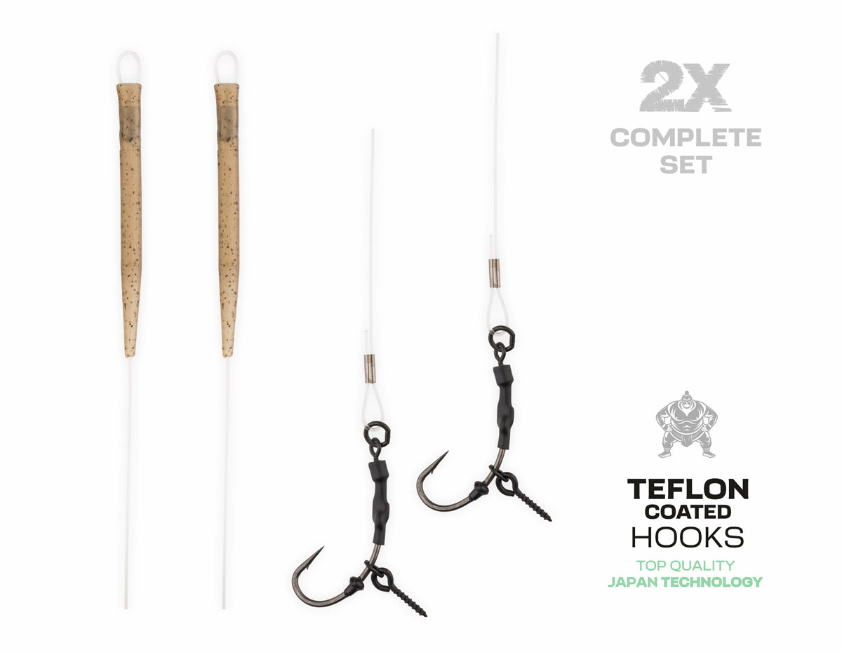 ZFISH Fluorocarbon Ronnie Rig