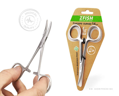 ZFISH lenktos žnyplės Premium Quality