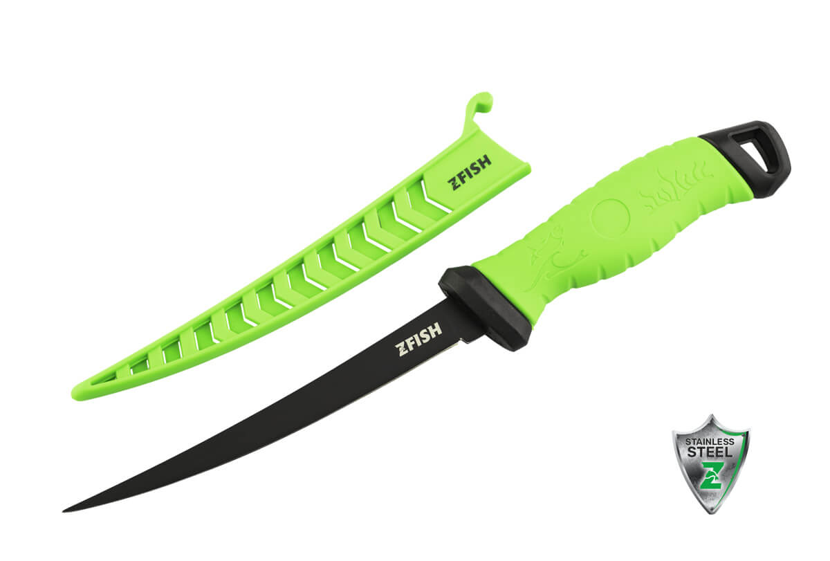 ZFISH Furio filejavimo peilis su juodais ašmenimis 175mm