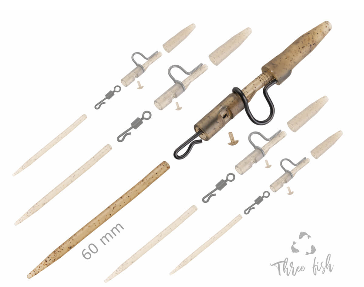 ZFISH Heavy Duty klipsų rinkinys su smeigtukais 60 mm