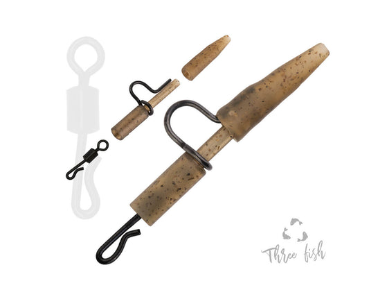 ZFISH Heavy Duty klipsas ir guminis fiksuoklis + Quick Change