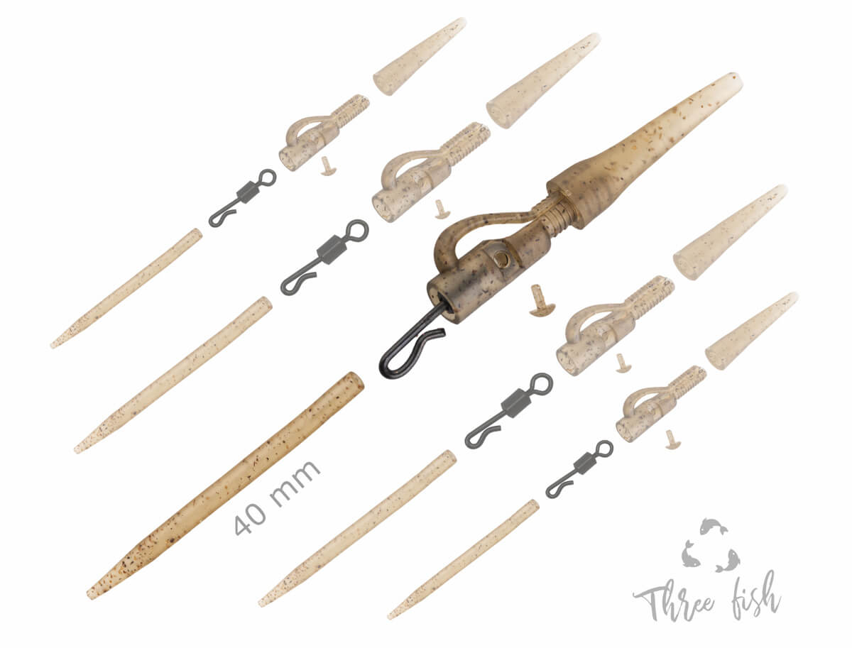 Zfish švino klipsų 3in1 komplektas