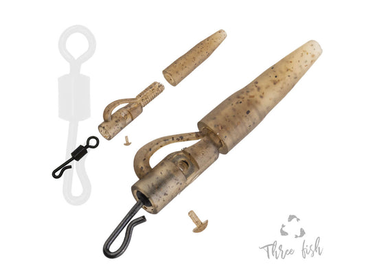 Zfish švino klipso rinkinys su guminiu galiuku su Quick Change