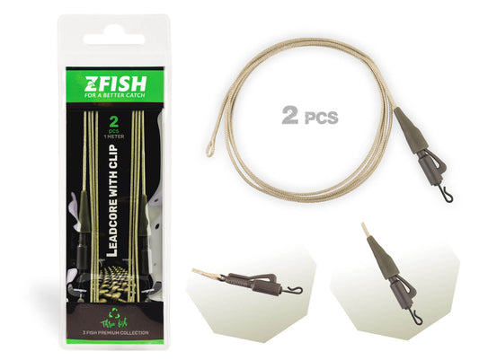 ZFISH leadcore švino klipsas karpinei žūklei, 2 vnt. komplektas