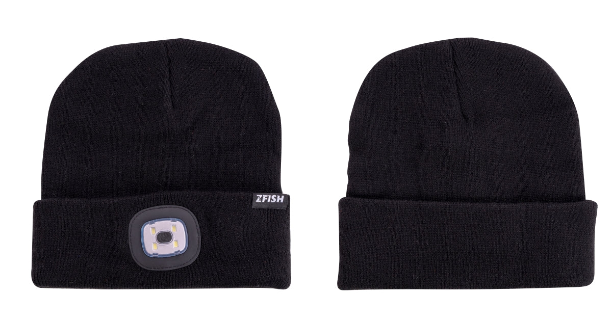 ZFISH Light Beanie kepurės nuimamas LED šviestuvas