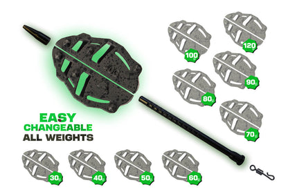 ZFISH Method Feeder Spider vidutinis rinkinys 40,50g + forma