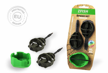 ZFISH Method Feeder Spider Medium rinkinys 50,60g + forma