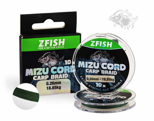 ZFISH MizuCord karpinis pintas valas 10m pakuotė