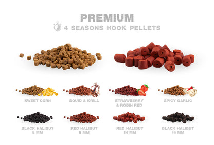 Zfish Premium HALIBUT kablių peletės 14mm/200g