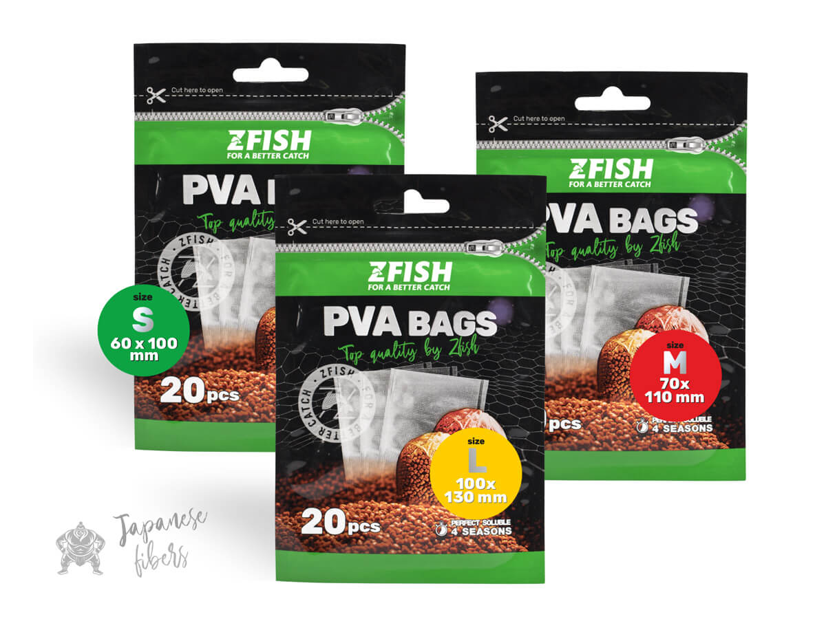 ZFISH PVA maišeliai karpinei žūklei, 20 vnt. pakuotė
