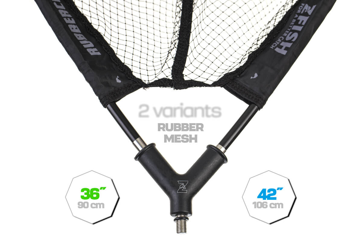 ZFISH guminis graibšto tinklas 42"