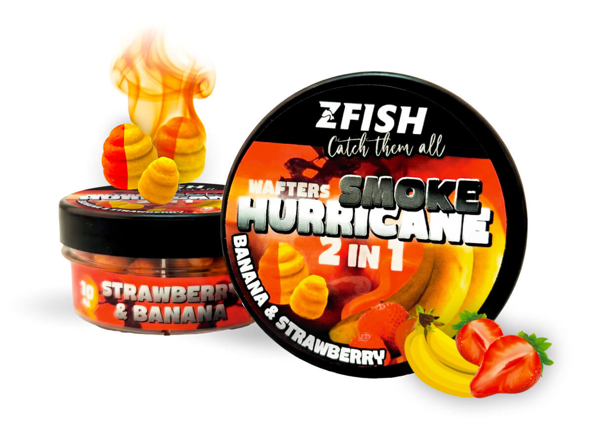 ZFISH Hurricane wafteris su spalvotu debesiu vandenyje