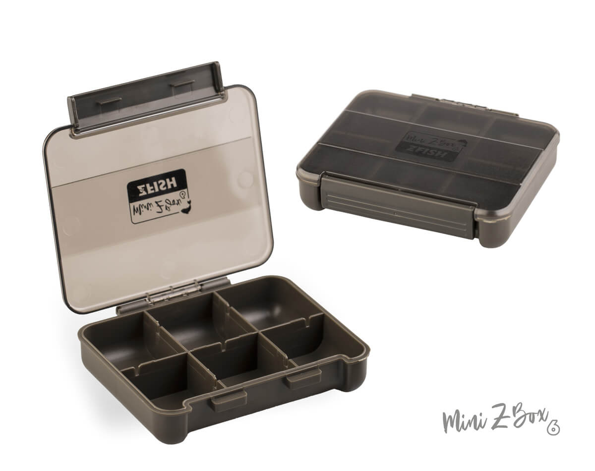 ZFISH Z-Mini įrangos dėžutė su 6 skyreliais ir skaidriu dangčiu