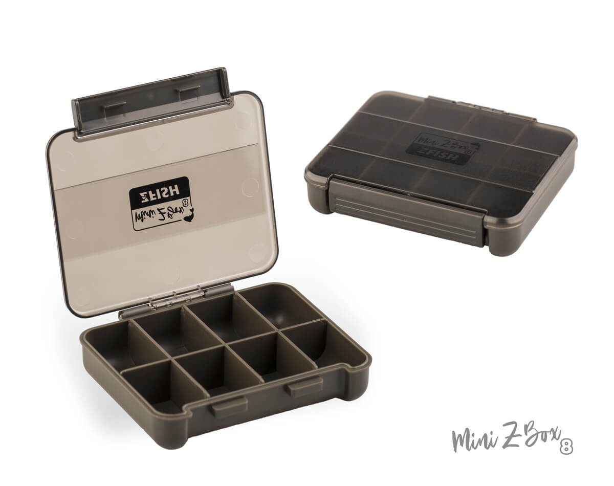 ZFISH Z-Mini dėžutė su 8 skyreliais ir skaidriu dangčiu